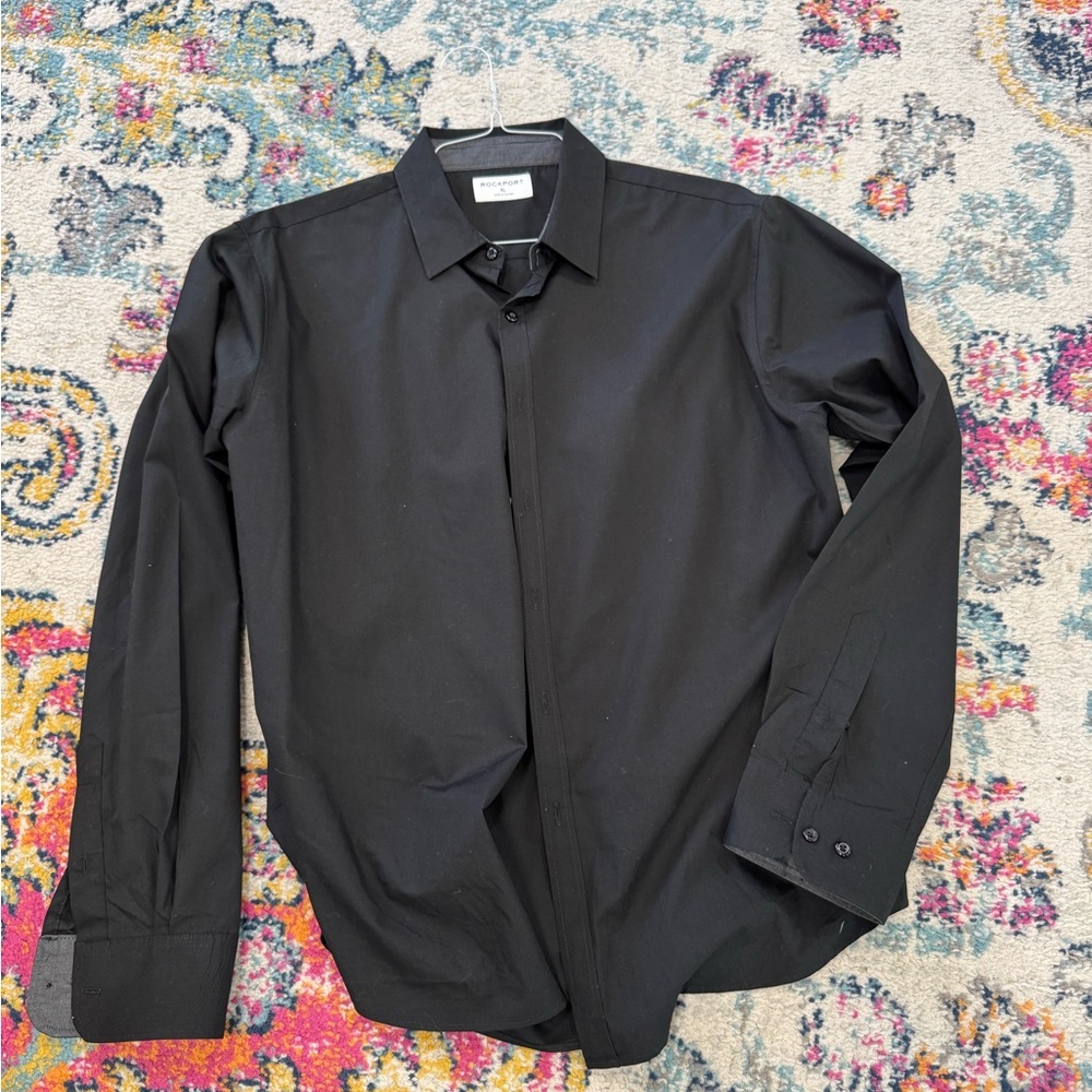 Rockport Black Dress Shirt for Men